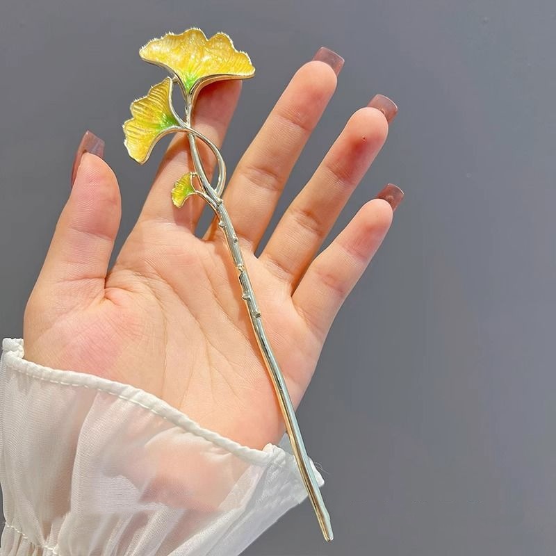 กิ๊บติดผมใบแปะก๊วยสไตล์จีนแบบใ - Hanbok Hair Pin บทวิจารณ์และราคา