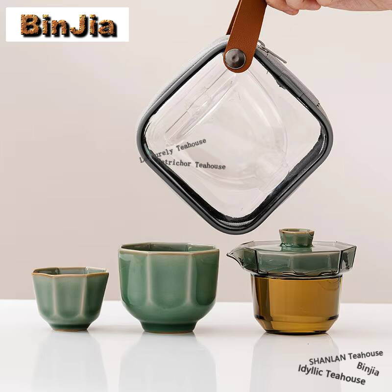 Yue ชุดน้ำชาสำหรับแขกแบบพกพาสำ - Celadon Ceramic Cup บทวิจารณ์และราคา