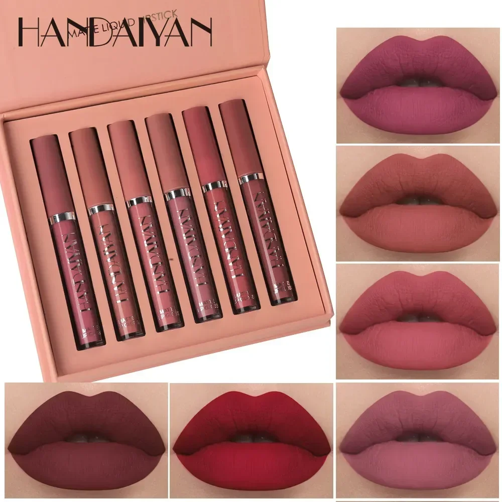 HANDAIYAN 6 ชิ้นลิปสติกชุดแต่ง - Lip Tint Korean บทวิจารณ์และราคา