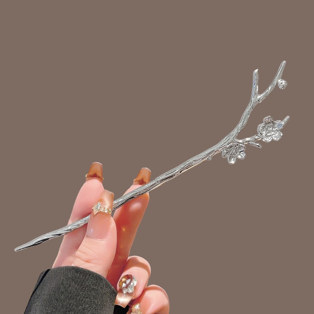 ปิ่นปักผมโลหะสีเงินสไตล์จีนใหม - Hanbok Hair Pin บทวิจารณ์และราคา