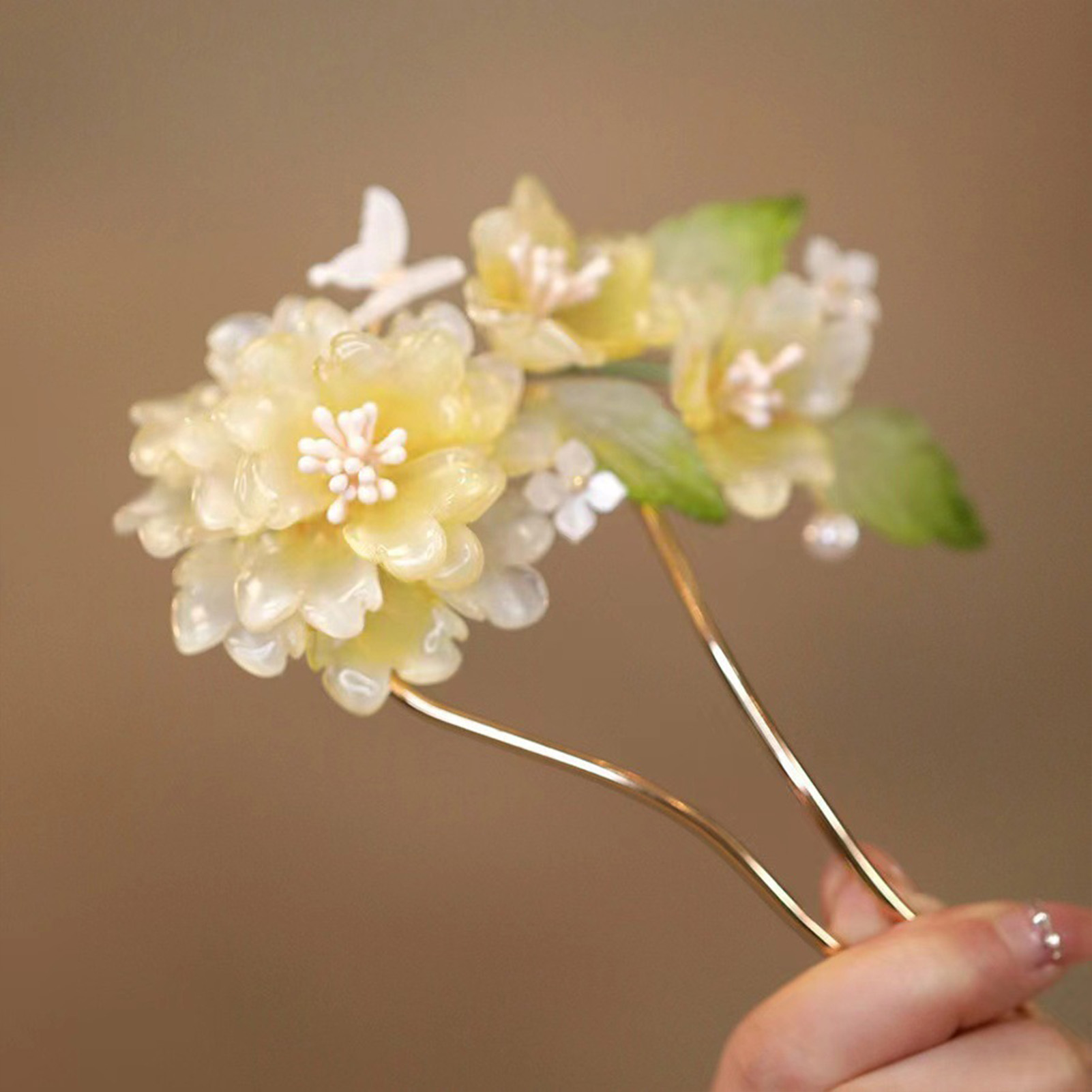 กิ๊บติดผมรูปตัว U แบบดอกไม้ เค - Hanbok Hair Pin บทวิจารณ์และราคา