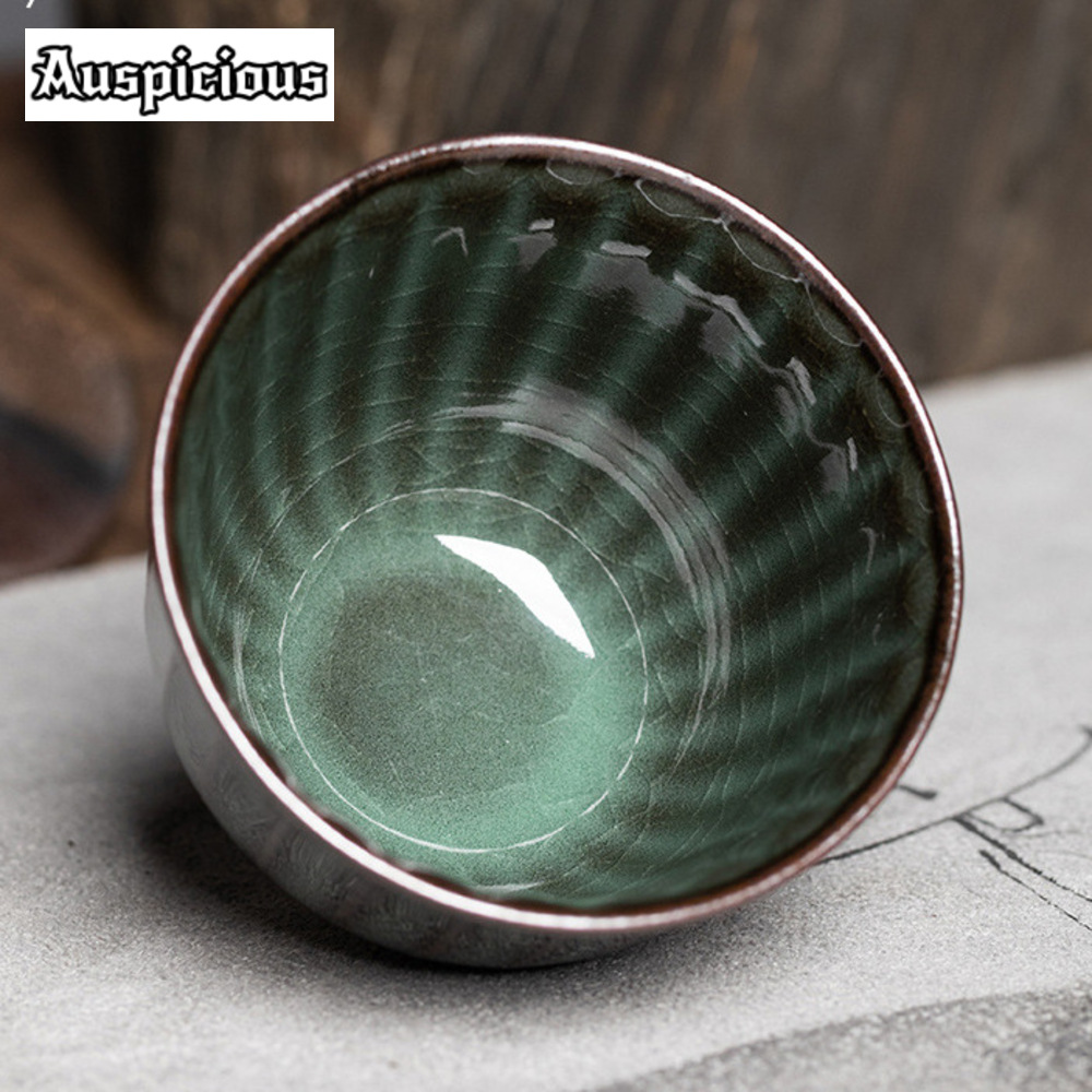 ถ้วยน้ำชาเซรามิกทำด้วยมือขนาด8 - Celadon Ceramic Cup บทวิจารณ์และราคา