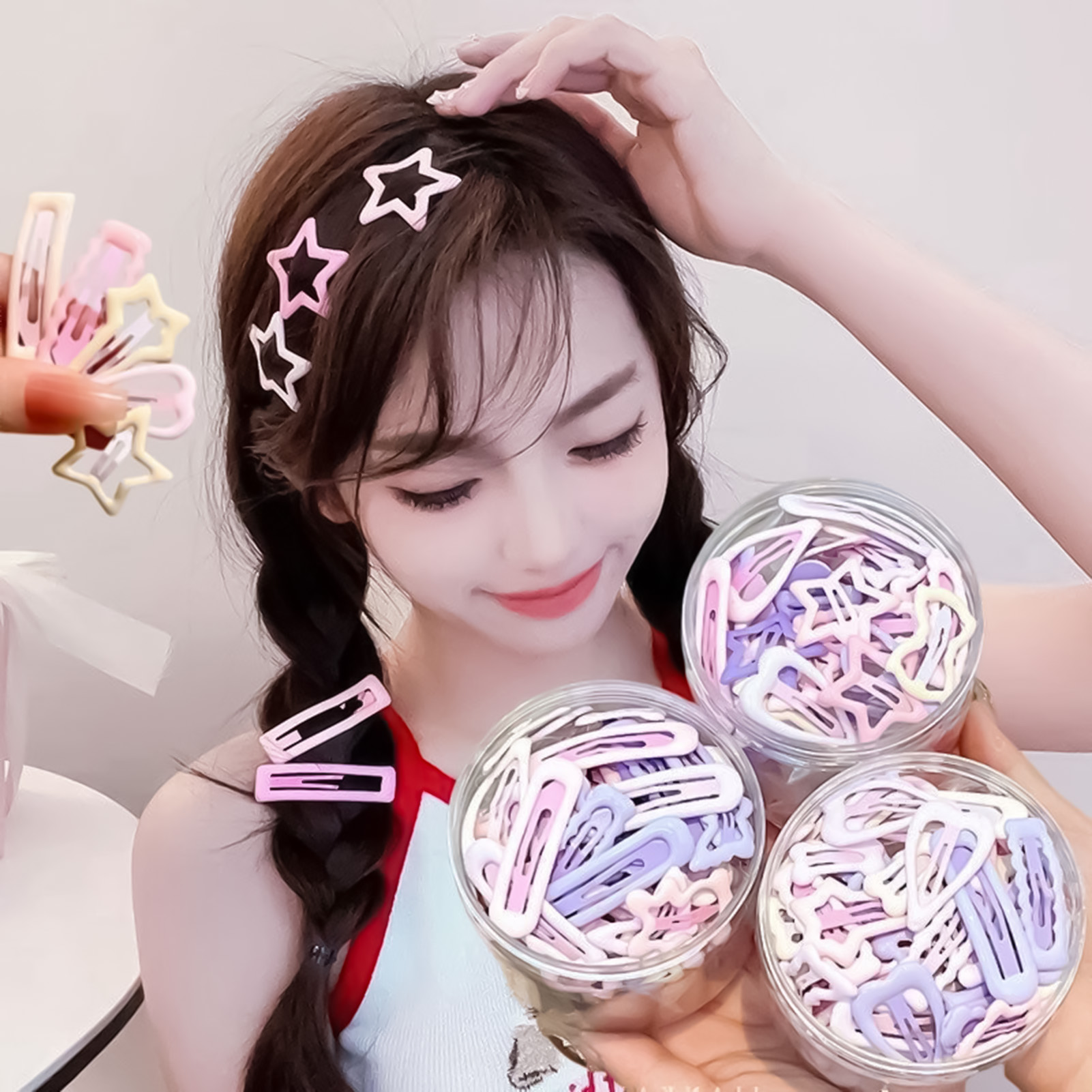 เข็มกลัดติดผมสไตล์หวาน 3 ชิ้น  - Korean Lifestyle & Kids Boutique Photos บทวิจารณ์และราคา