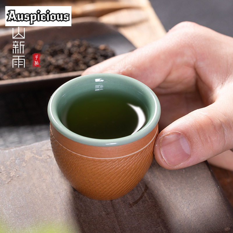 ถ้วยชาเซรามิกรูปมีดกระโดดทำด้ว - Celadon Ceramic Cup บทวิจารณ์และราคา