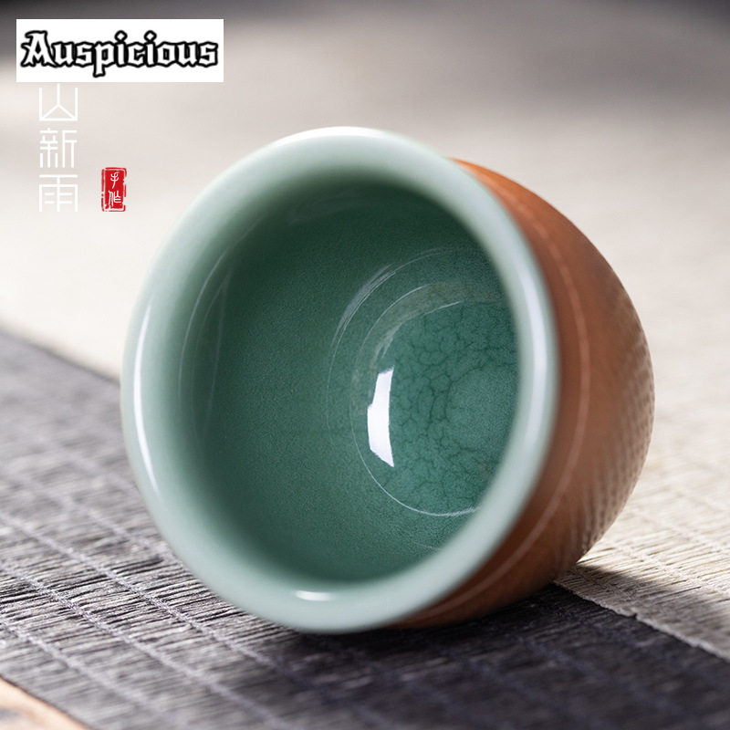 ถ้วยชาเซรามิกรูปมีดกระโดดทำด้ว - Celadon Ceramic Cup บทวิจารณ์และราคา