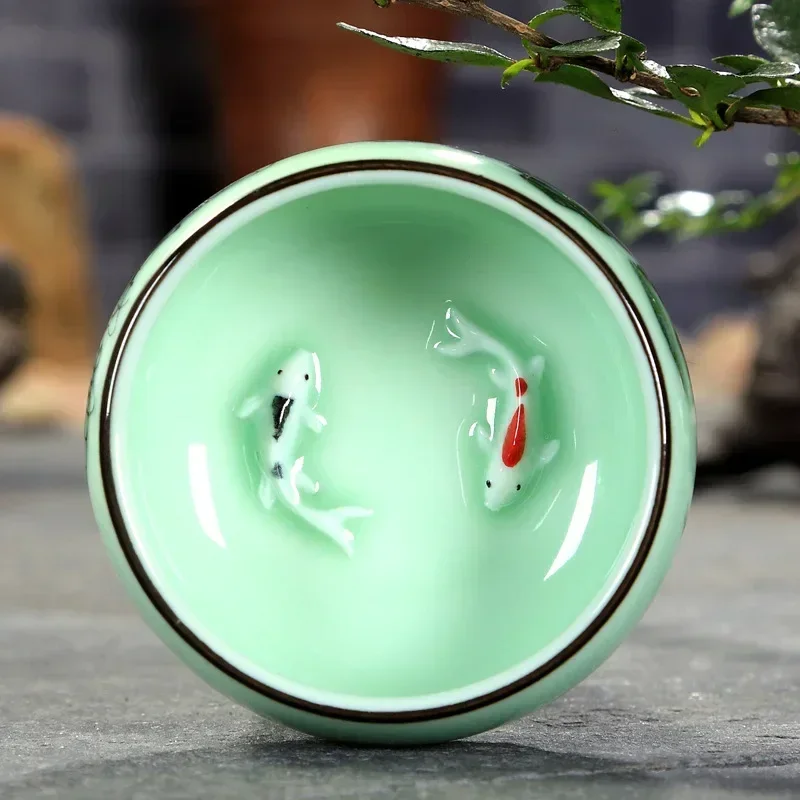 ถ้วยชาเซรามิก 1 ชิ้น เซลาดอน ล - Celadon Ceramic Cup บทวิจารณ์และราคา